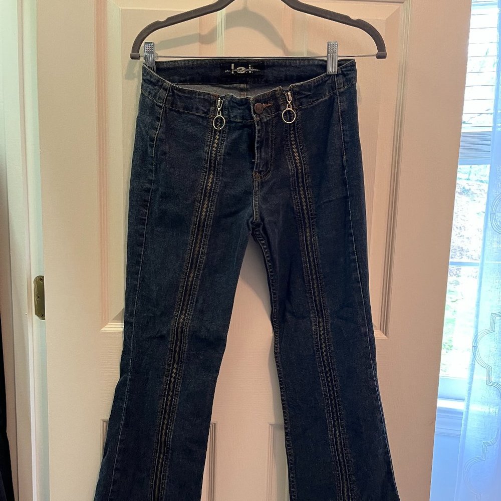 Vintage Bold Zip Jeans